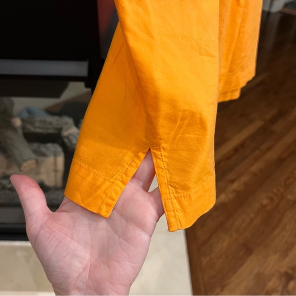 NWT LOFT Petite M Orange Square Neck Top - Picture 2 of 8